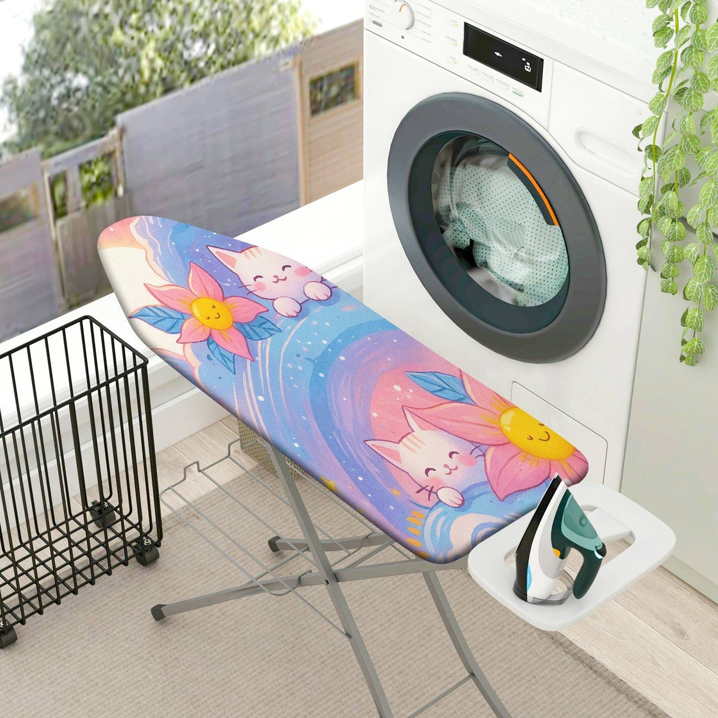 1-Piece Cute Floral Star  Ironing Board Cover, Universal Size, Without Board