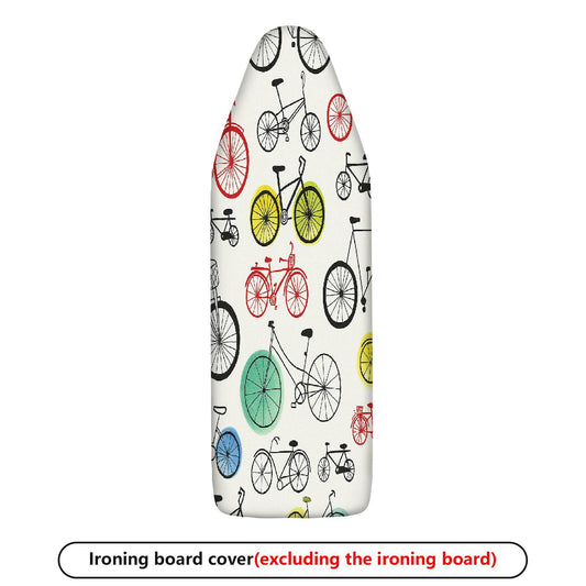 1-Piece Bicycle Colorful Pattern Fun  Ironing Board Cover, Universal Size, Without Board