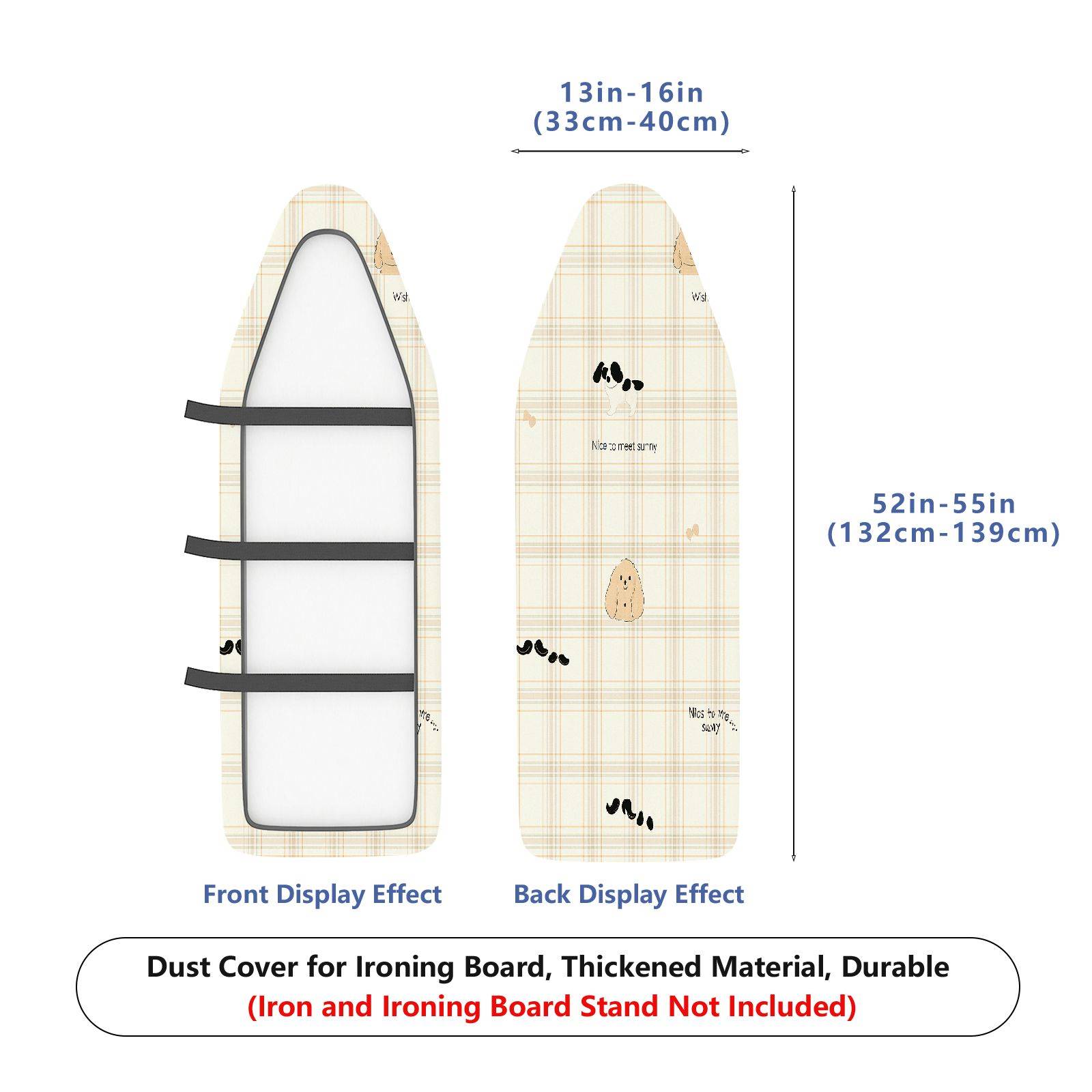 1-Piece Plaid  Pet  Ironing Board Cover, Universal Size, Without Board