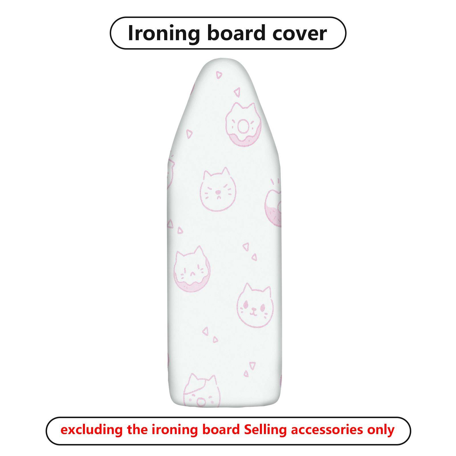 1-Piece Cute  Cat Heart  Ironing Board Cover, Universal Size, Without Board