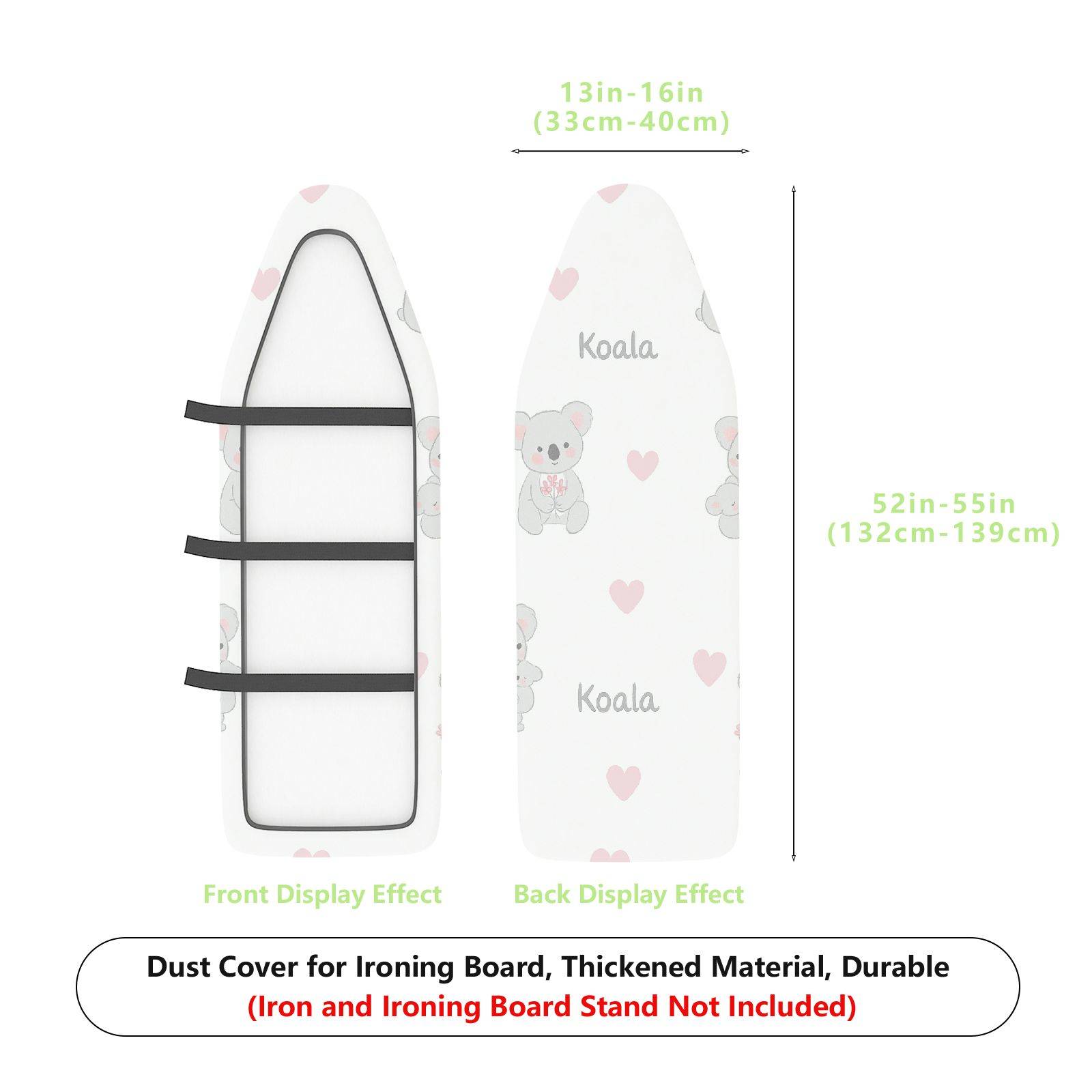 1-Piece Koala Heart Cute  Ironing Board Cover, Universal Size, Without Board