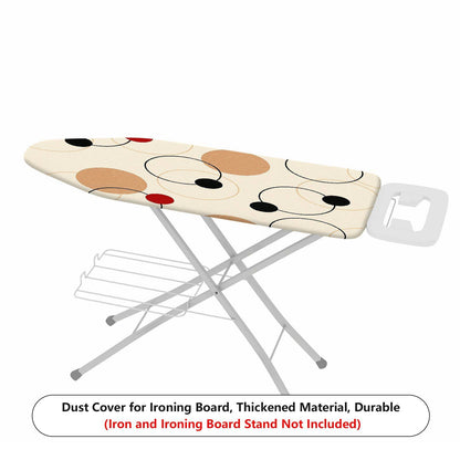 1-Piece Modern Geometry Circle Pattern Beige  Ironing Board Cover, Universal Size, Without Board