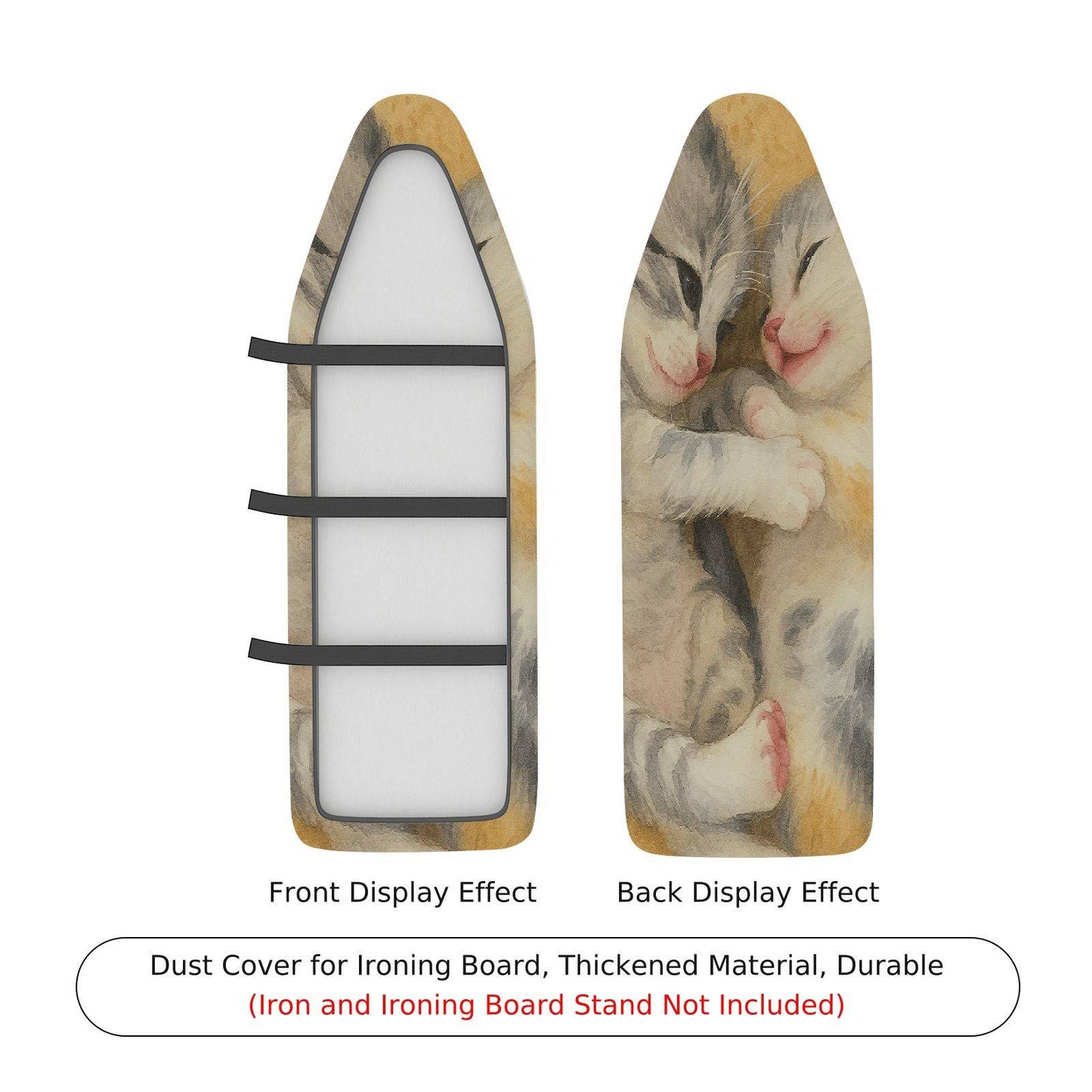 1-Piece Cute Kitten Animal Artistic  Ironing Board Cover, Universal Size, Without Board