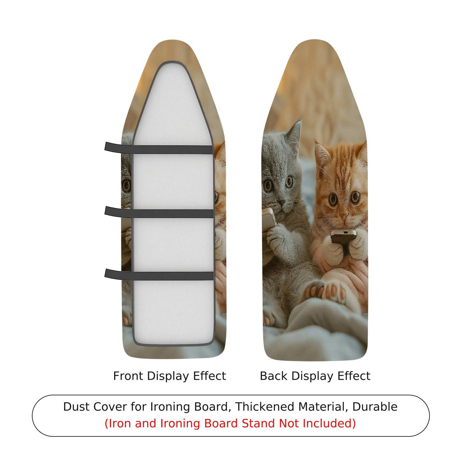 1-Piece Cat Cute Cozy  Ironing Board Cover, Universal Size, Without Board