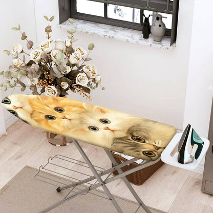 1-Piece Cute Cat Print Animal Soft  Ironing Board Cover, Universal Size, Without Board