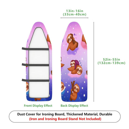1-Piece Cute Sloth Star Night  Ironing Board Cover, Universal Size, Without Board