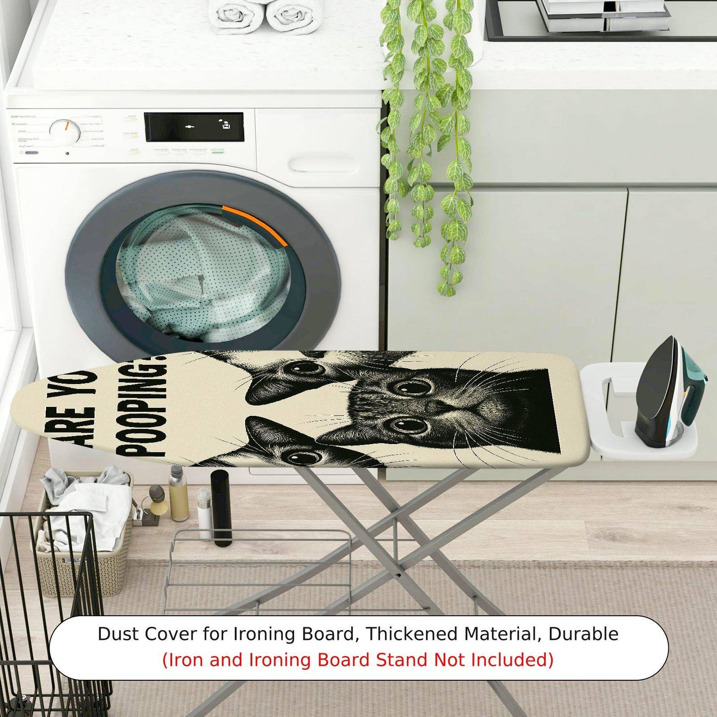1-Piece Funny Cats Humor  Ironing Board Cover, Universal Size, Without Board
