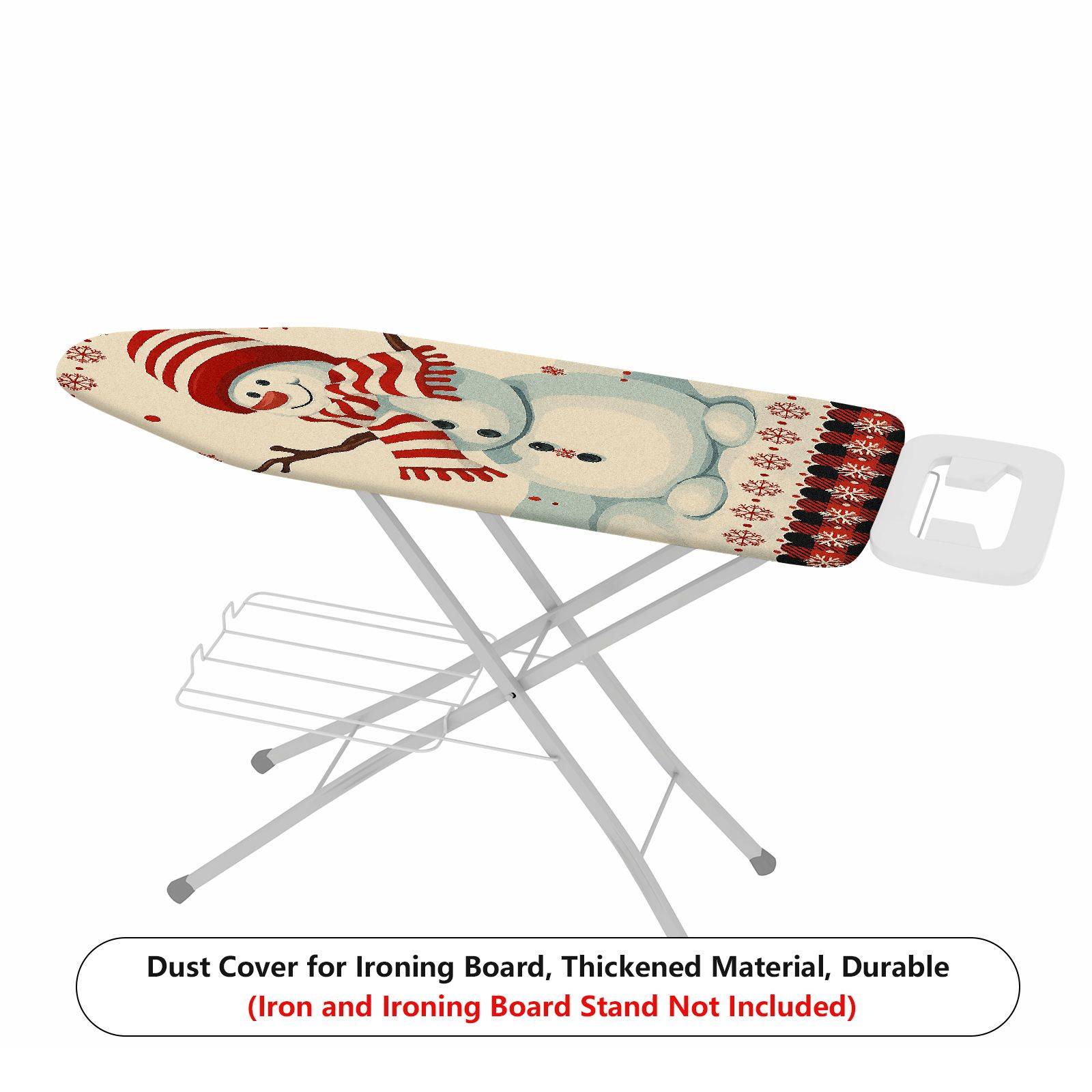 1-Piece Christmas Snowman Striped theme  Ironing Board Cover, Universal Size, Without Board