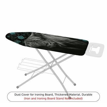 1-Piece Horse Floral Artistic  Ironing Board Cover, Universal Size, Without Board