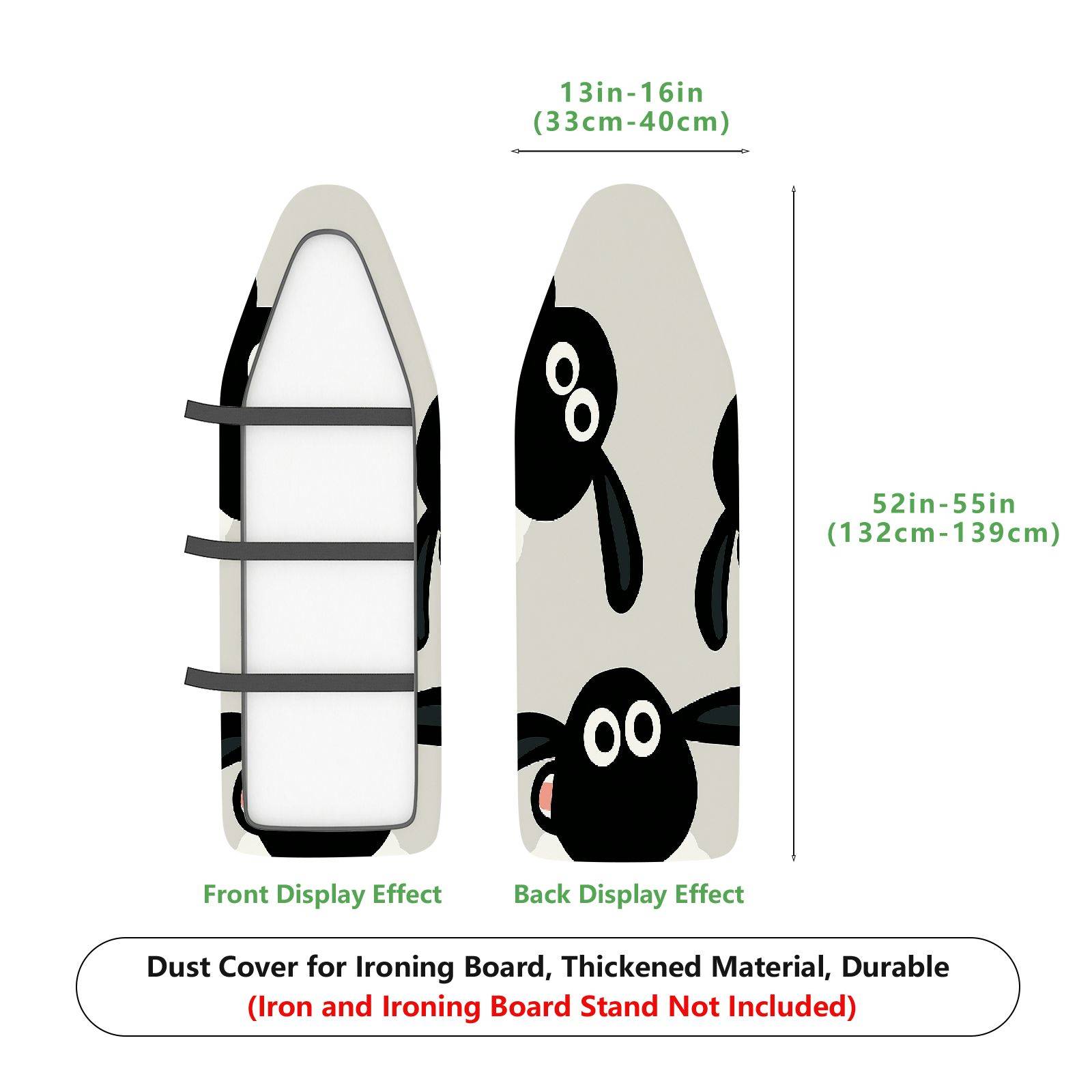 1-Piece Sheep Animal Fun  Ironing Board Cover, Universal Size, Without Board