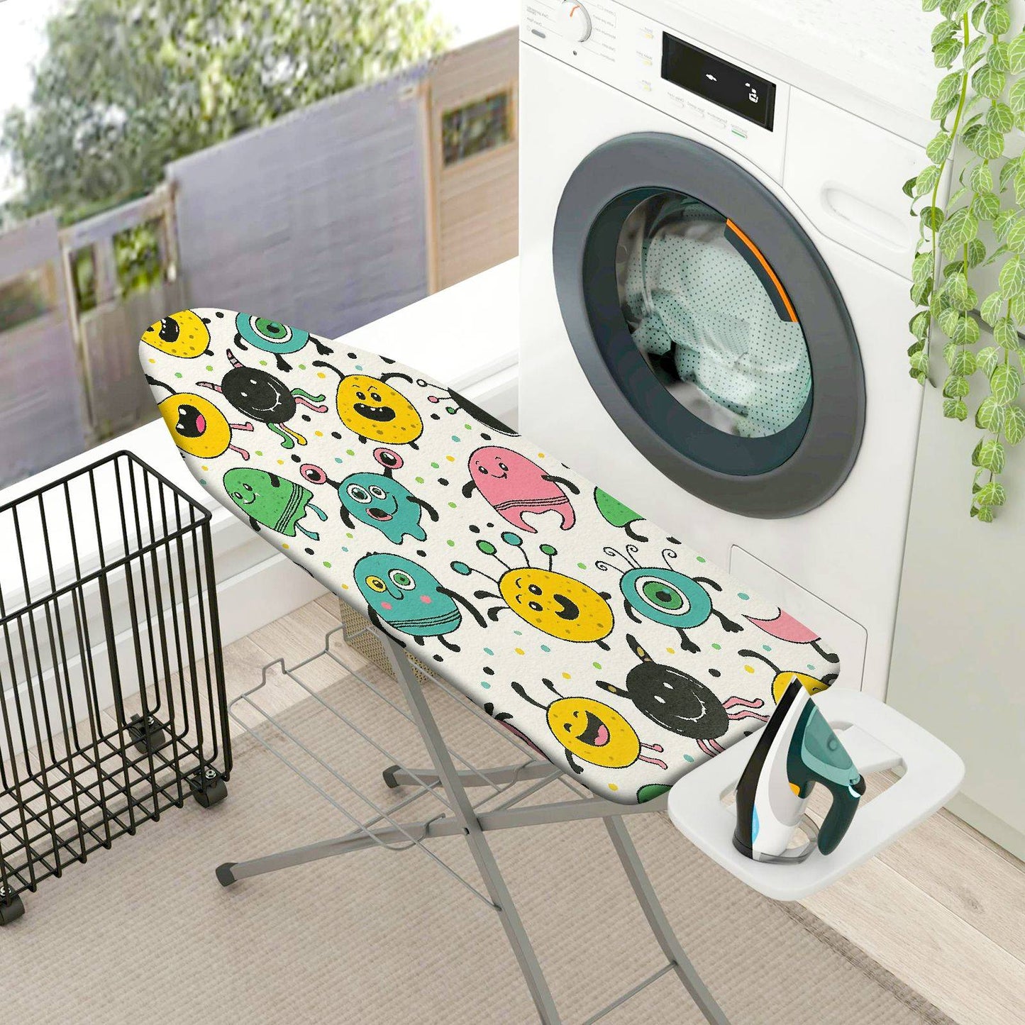 1-Piece Pattern Colorful Fun  Ironing Board Cover, Universal Size, Without Board