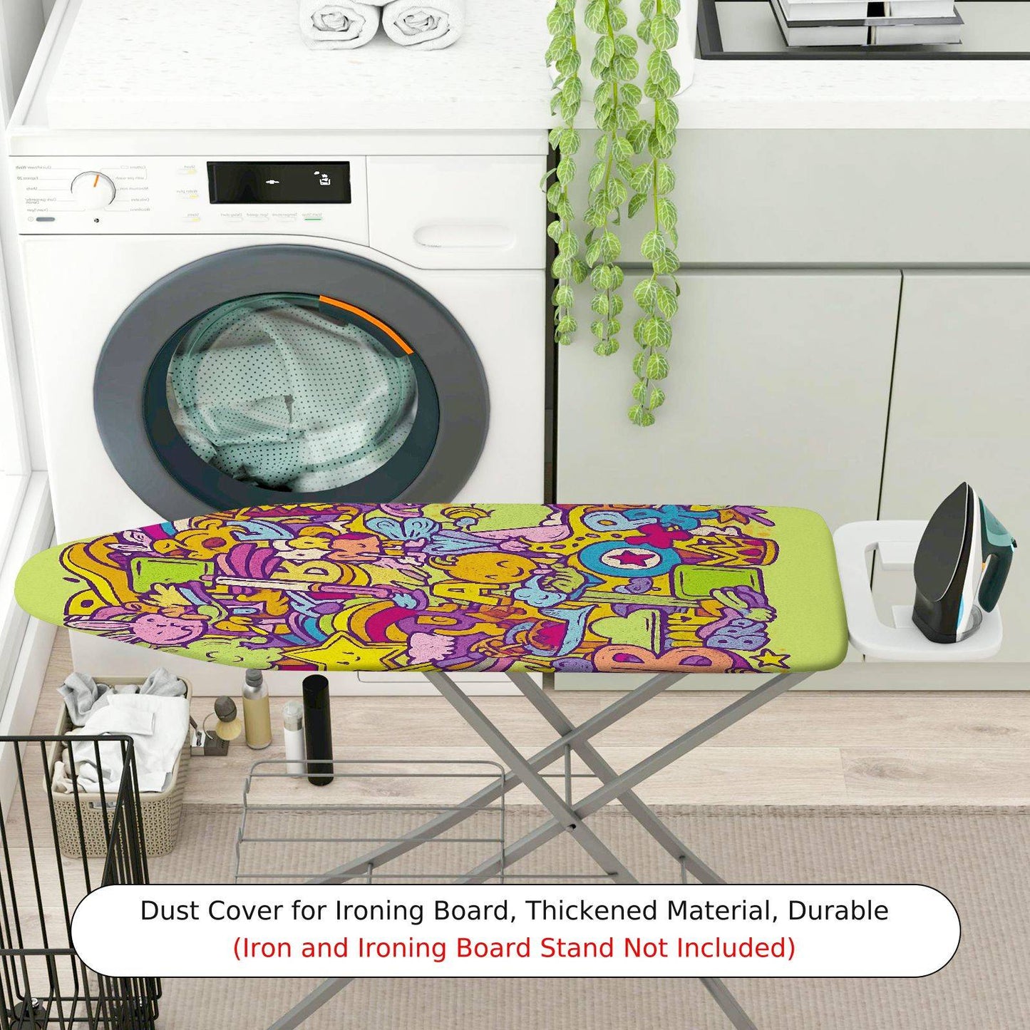 1-Piece Colorful Fun  Ironing Board Cover, Universal Size, Without Board