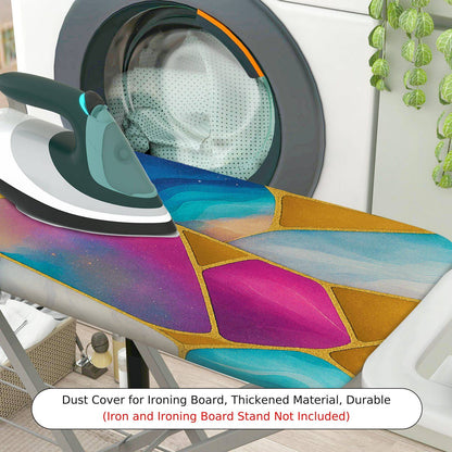 1-Piece Abstract Geometric Colorful  Ironing Board Cover, Universal Size, Without Board