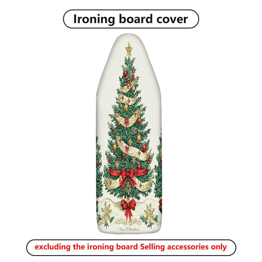 1-Piece Christmas Tree Festive Seasonal  Ironing Board Cover, Universal Size, Without Board