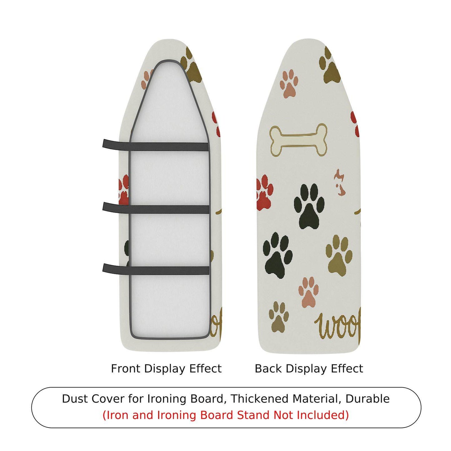 1-Piece Paw Bone Cute  Ironing Board Cover, Universal Size, Without Board