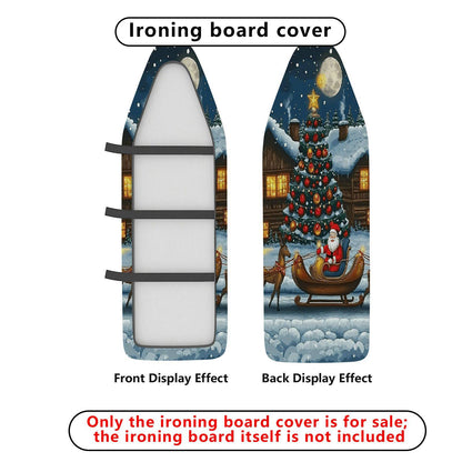 1-Piece Christmas Winter Santa  Ironing Board Cover, Universal Size, Without Board