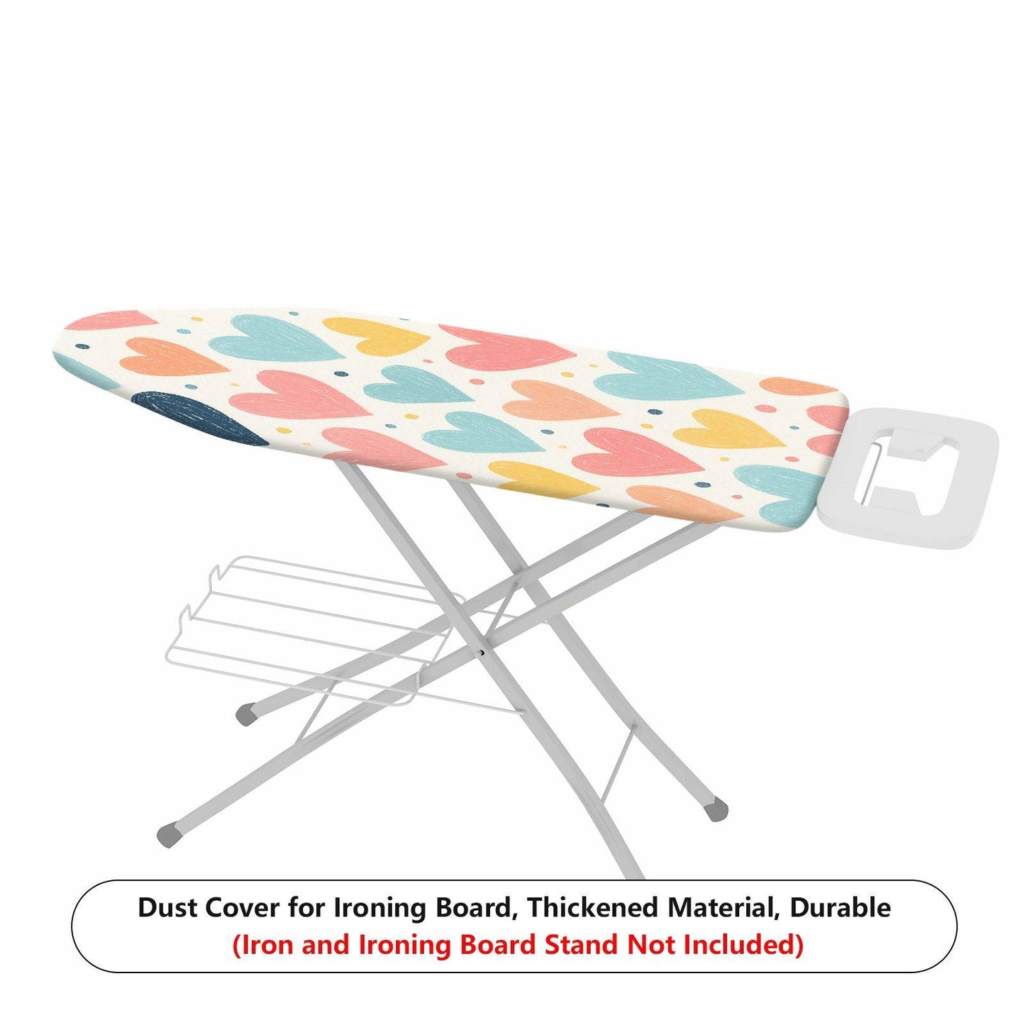 1-Piece Heart Shape Colorful Pattern Cute  Ironing Board Cover, Universal Size, Without Board