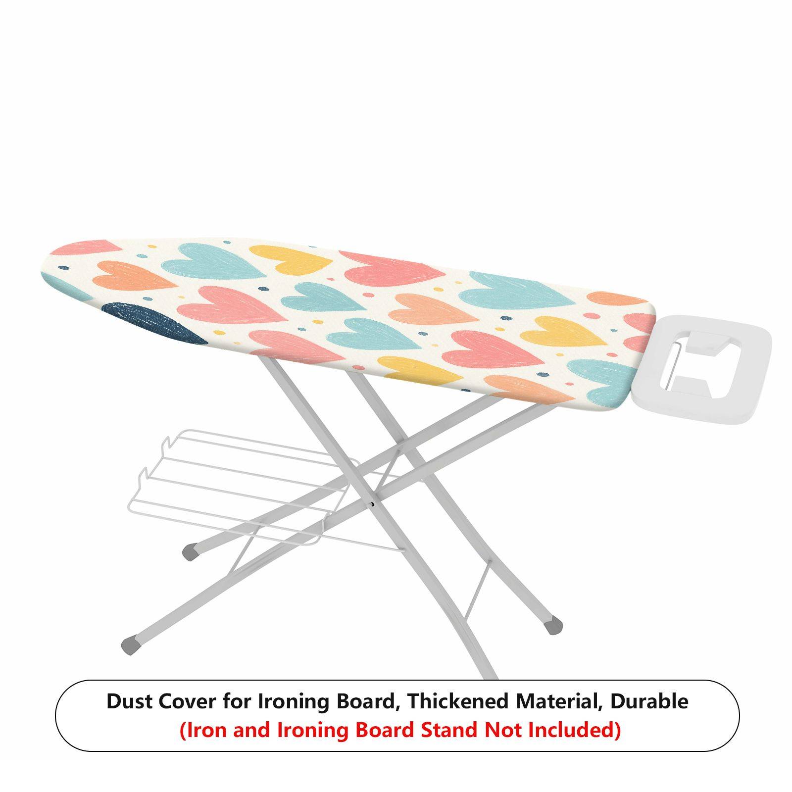 1-Piece Heart Shape Colorful Pattern Cute  Ironing Board Cover, Universal Size, Without Board