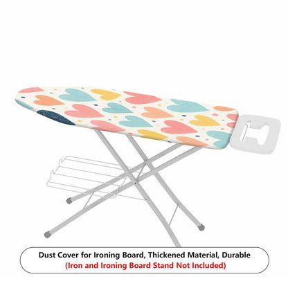 1-Piece Heart Shape Colorful Pattern Cute  Ironing Board Cover, Universal Size, Without Board