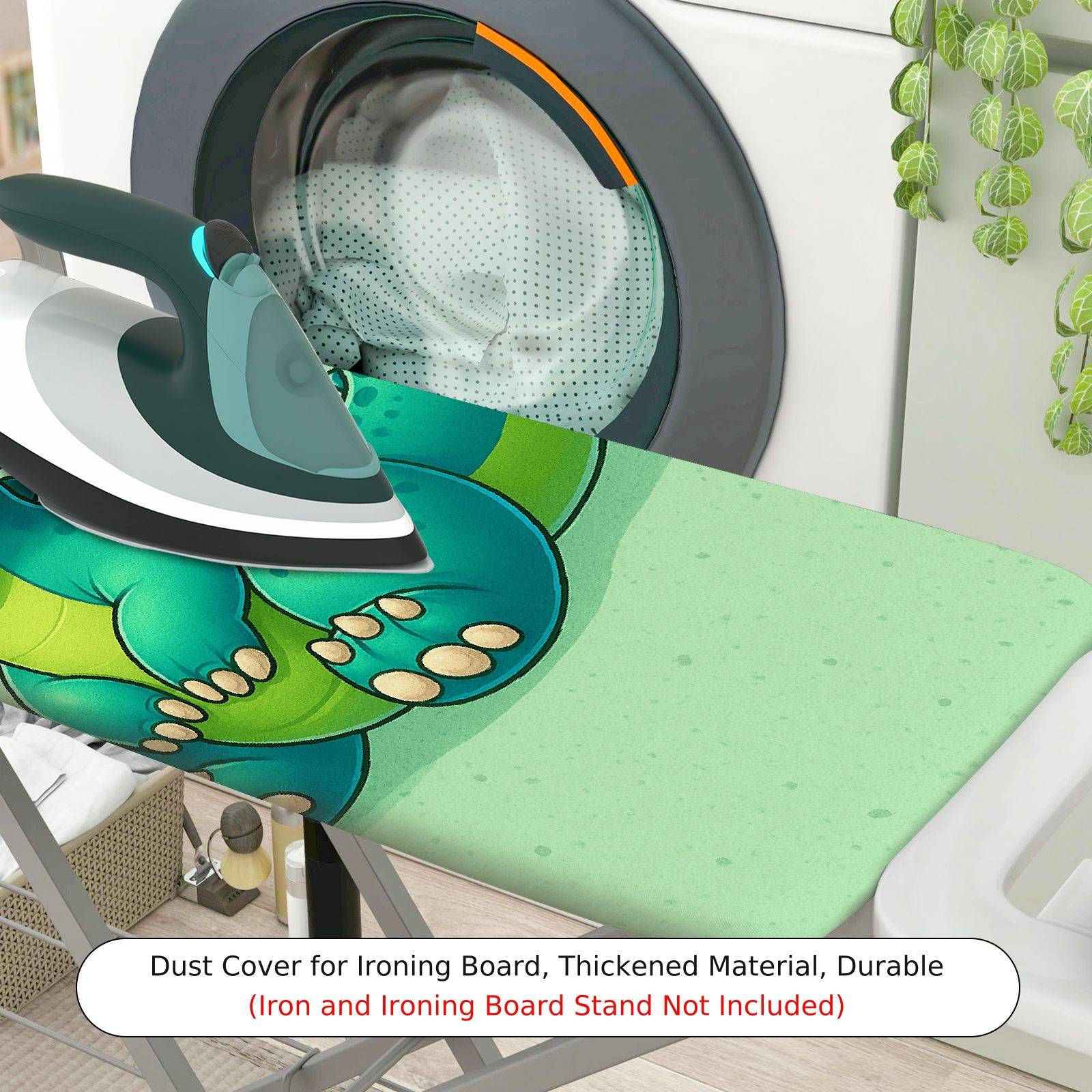 1-Piece Dinosaur  Cute  Ironing Board Cover, Universal Size, Without Board