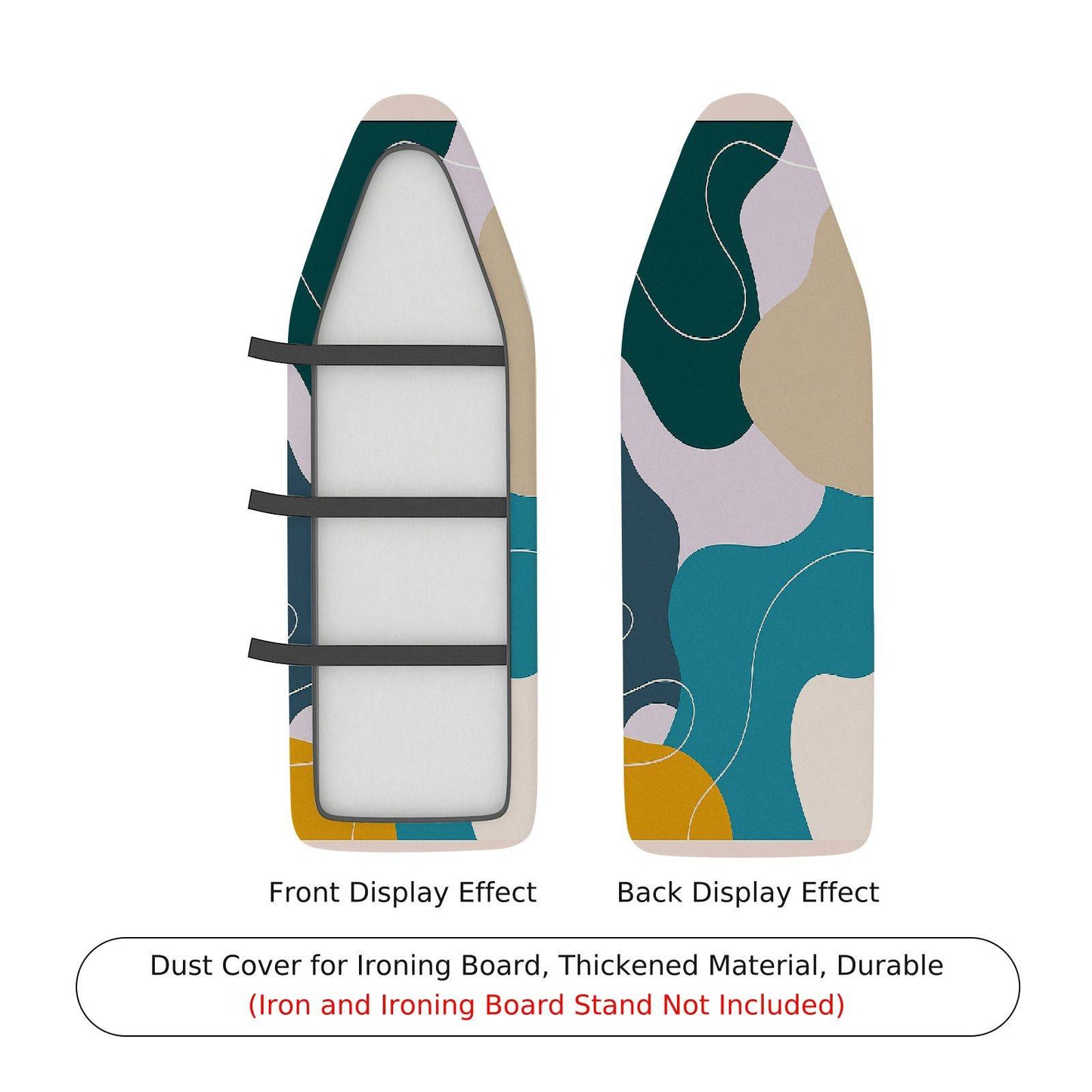 1-Piece Abstract Art Colorful Modern  Ironing Board Cover, Universal Size, Without Board