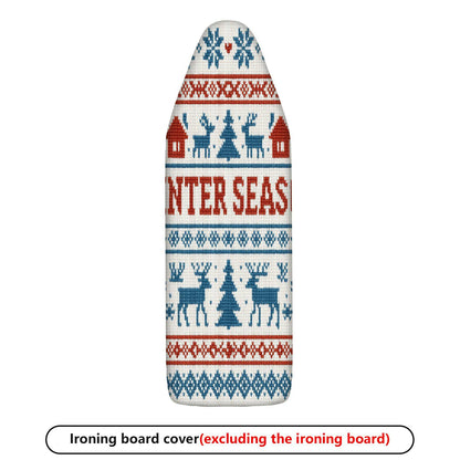 1-Piece Winter Christmas Deer  Ironing Board Cover, Universal Size, Without Board