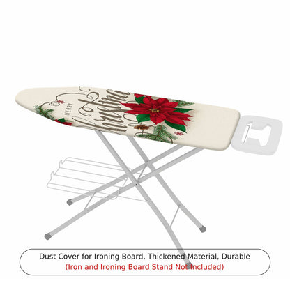1-Piece Christmas Floral Red  Ironing Board Cover, Universal Size, Without Board