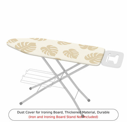 1-Piece Tropical Leaf Beige Pattern  Ironing Board Cover, Universal Size, Without Board