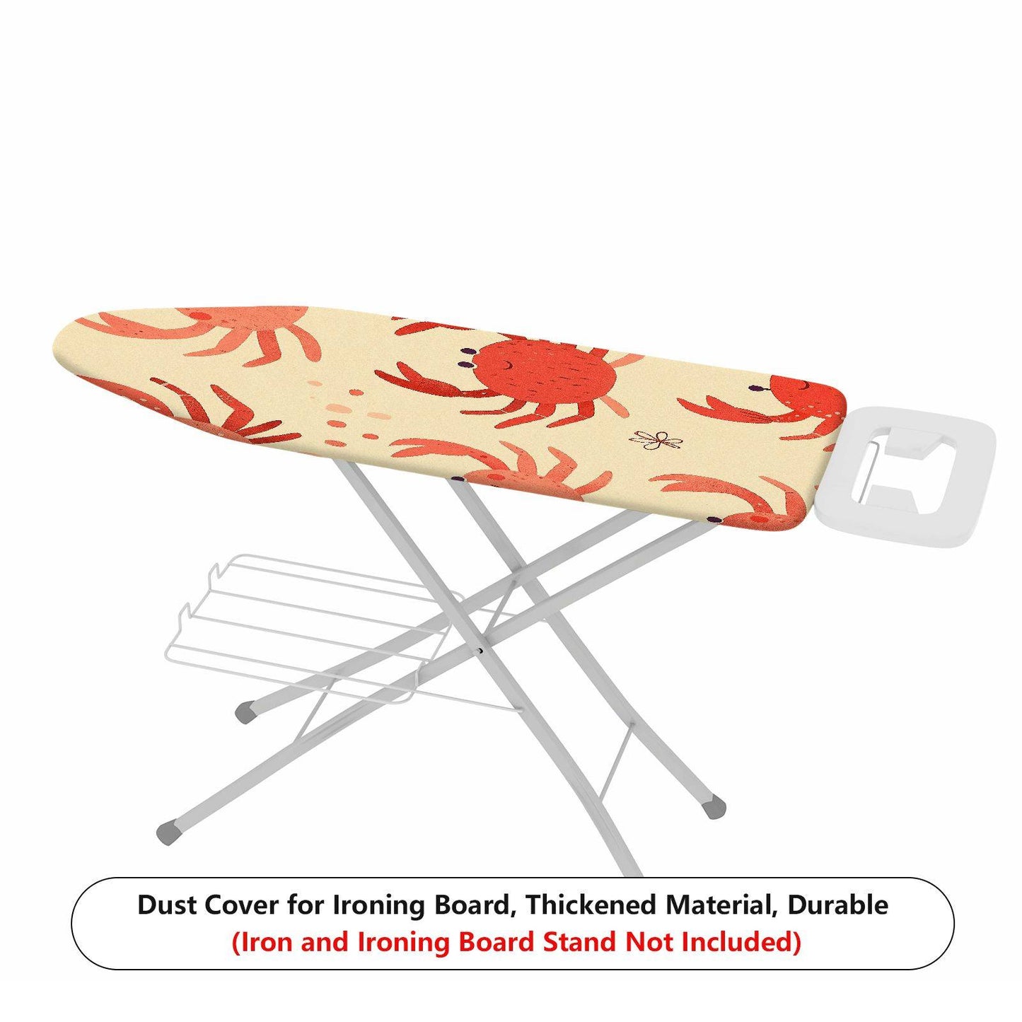 1-Piece Crab Pattern Fun Colorful  Ironing Board Cover, Universal Size, Without Board