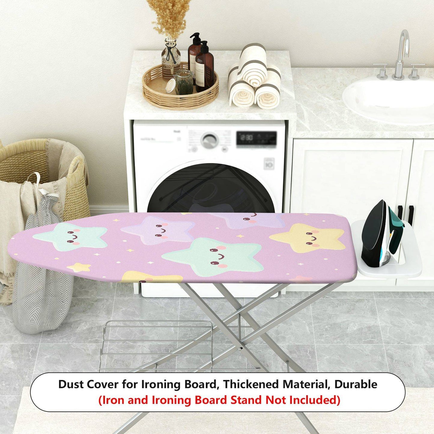 1-Piece Cute Star Pastel  Ironing Board Cover, Universal Size, Without Board