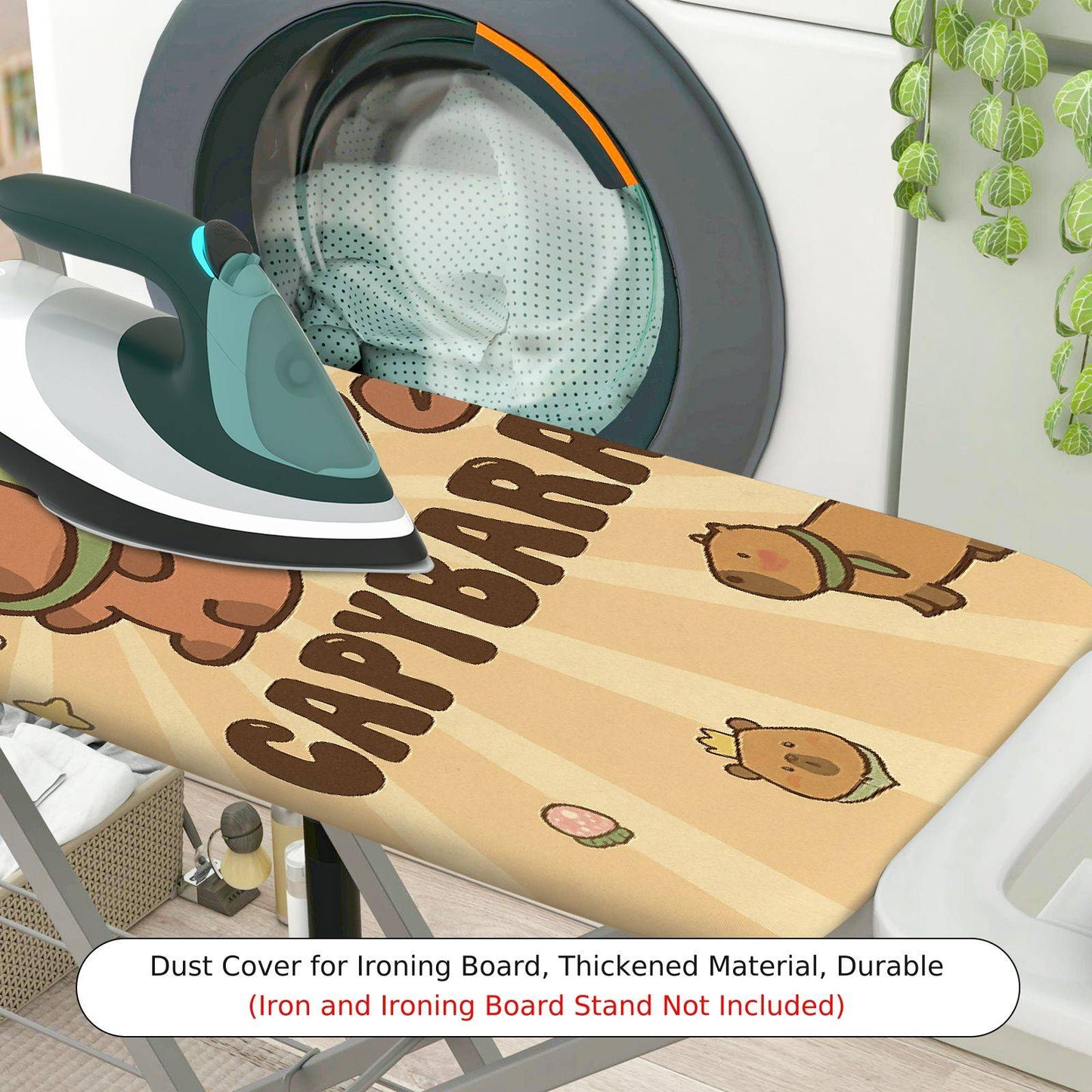1-Piece Capybara Cute  Ironing Board Cover, Universal Size, Without Board