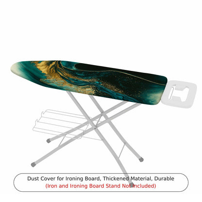 1-Piece Abstract Art Elegant Waves Marble  Ironing Board Cover, Universal Size, Without Board