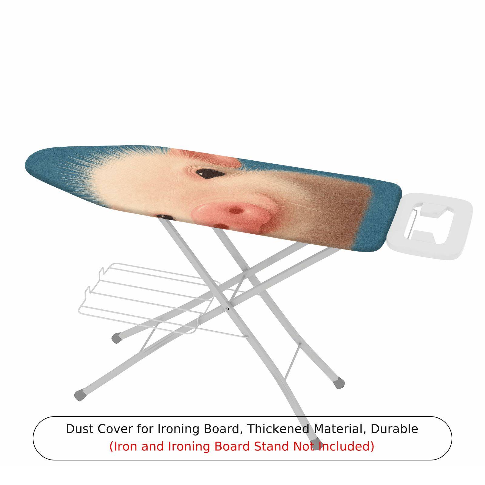 1-Piece Cute Pig Animal Blue  Ironing Board Cover, Universal Size, Without Board