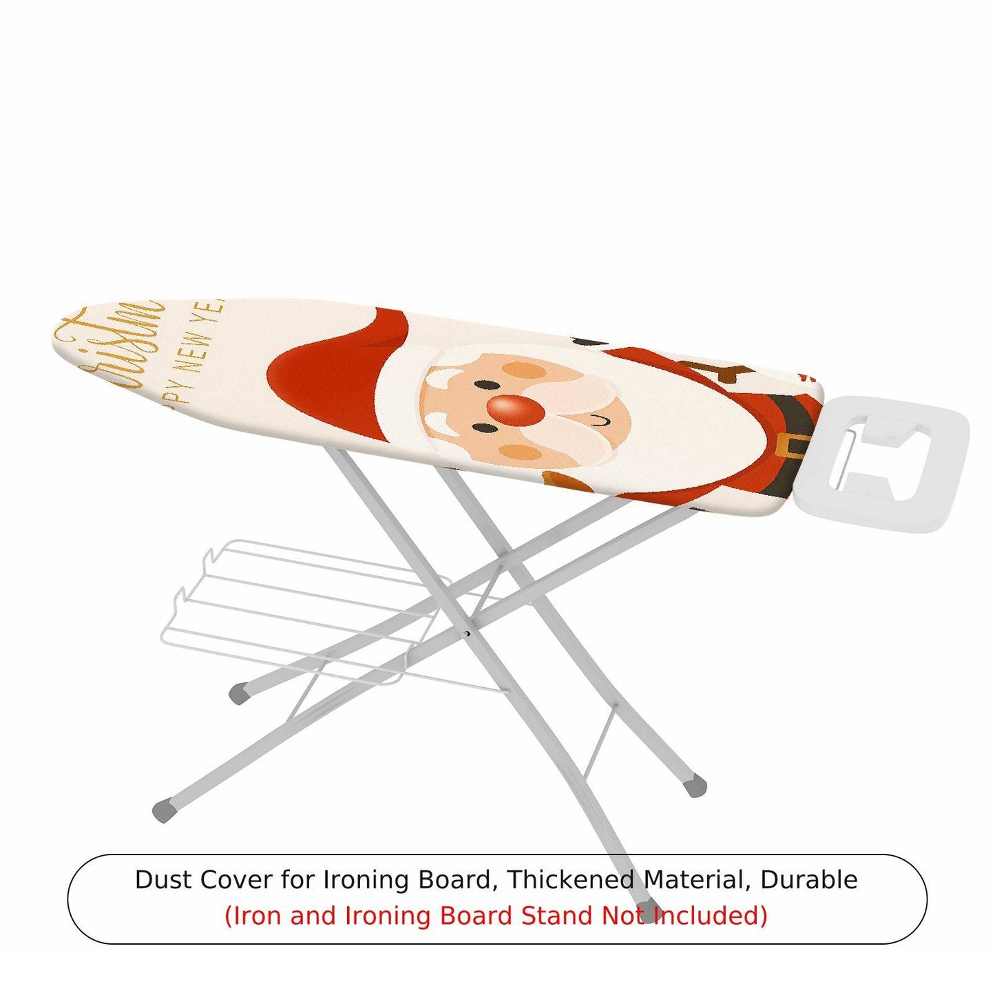 1-Piece Christmas Santa HappyNewYear  Ironing Board Cover, Universal Size, Without Board