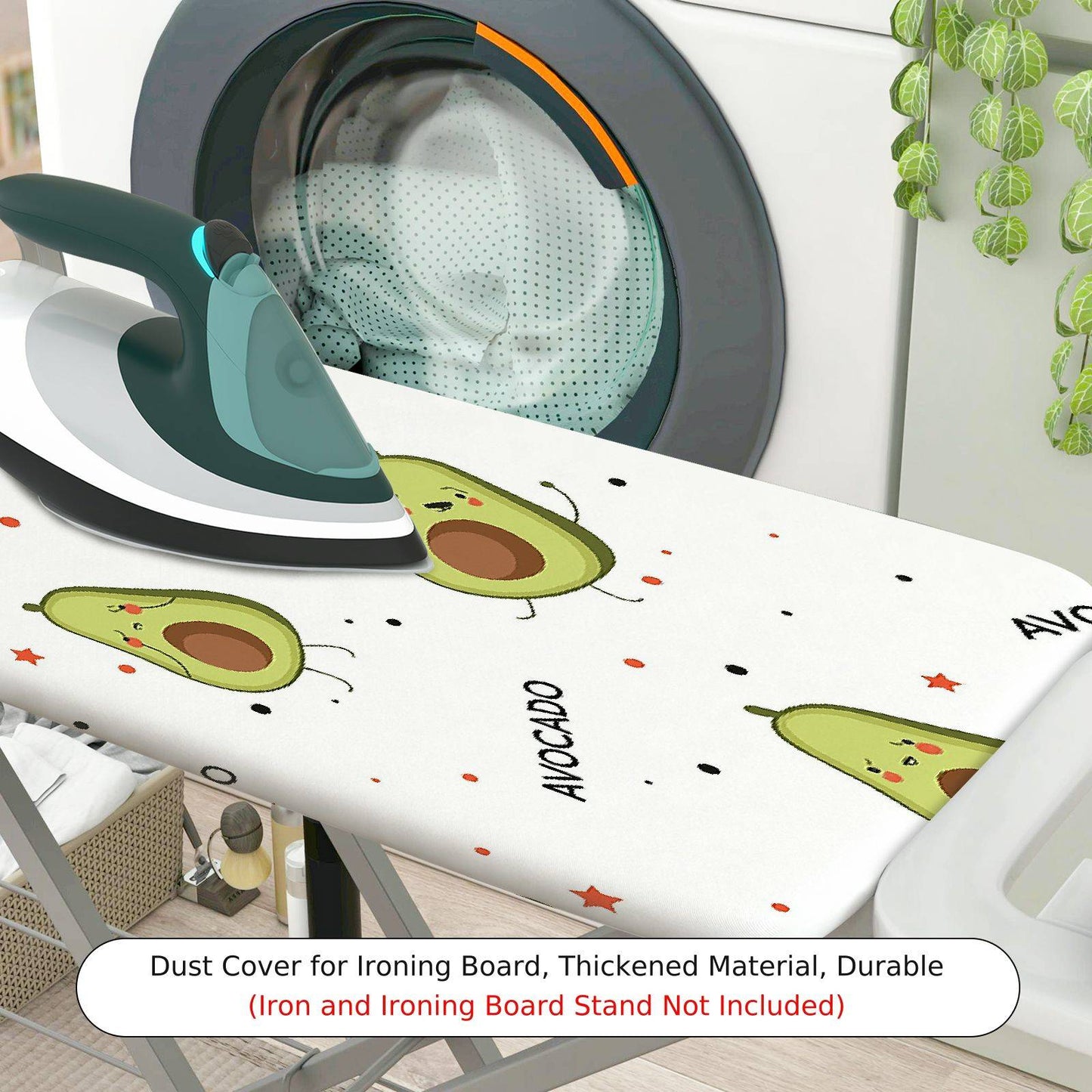 1-Piece Avocado Pattern Cute  Ironing Board Cover, Universal Size, Without Board