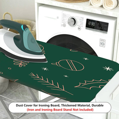 1-Piece Christmas Holiday Green  Ironing Board Cover, Universal Size, Without Board
