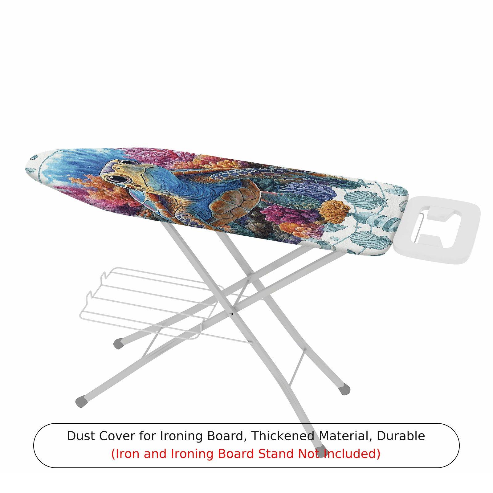 1-Piece Sea Turtle Coral Ocean  Ironing Board Cover, Universal Size, Without Board