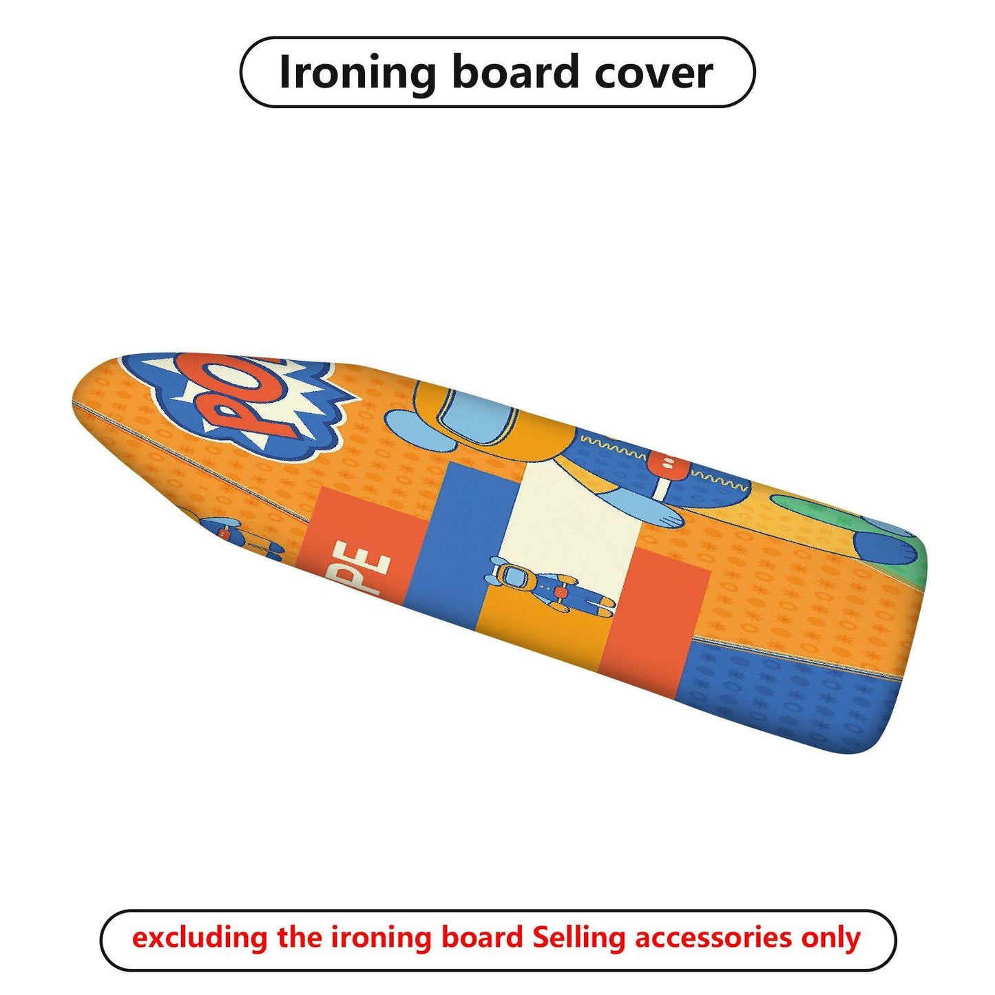 1-Piece Robot Fun  Ironing Board Cover, Universal Size, Without Board