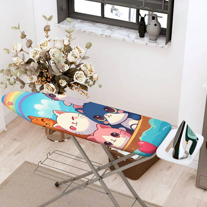 1-Piece Cute  Cat Rainbow  Ironing Board Cover, Universal Size, Without Board
