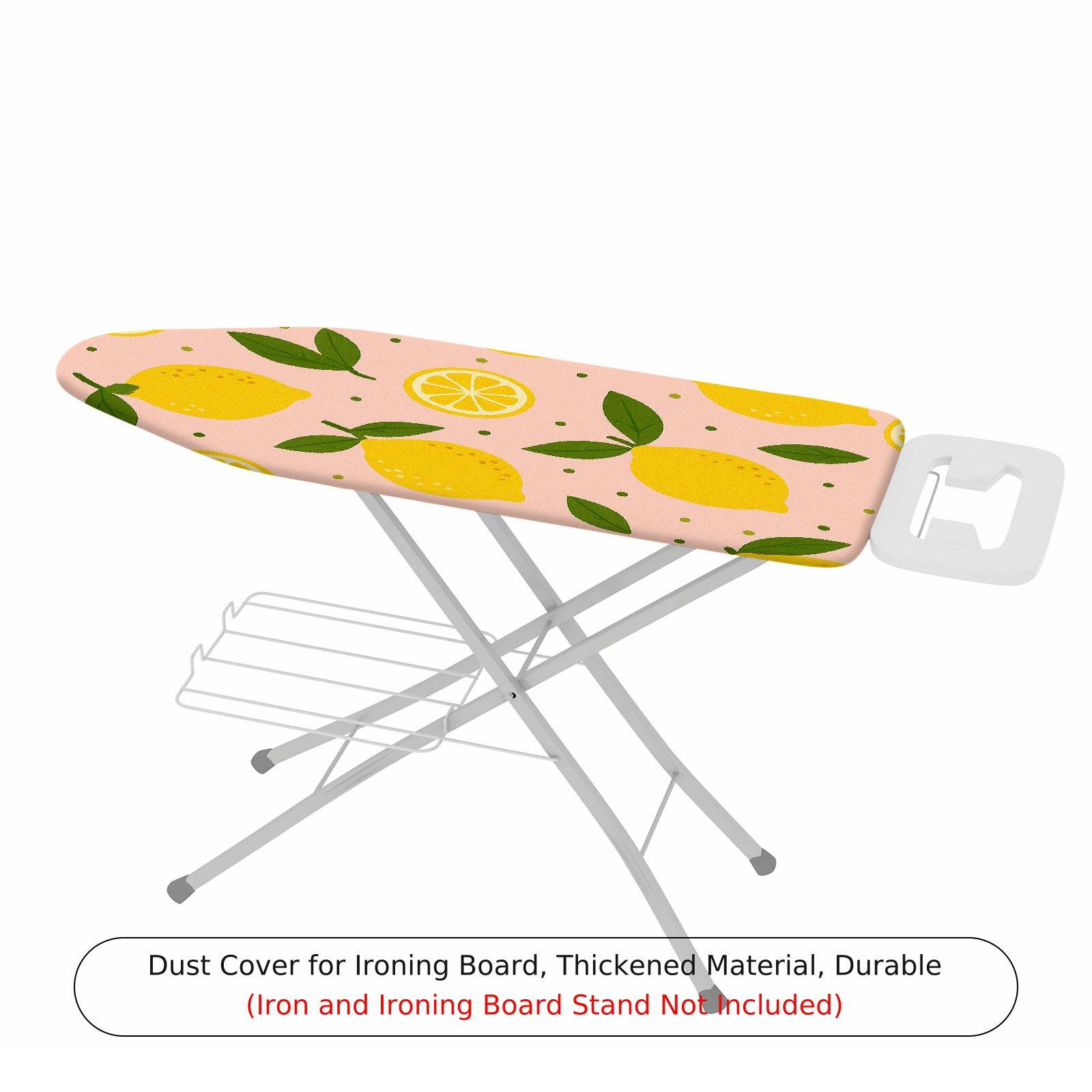 1-Piece Lemon Fruit Pattern Yellow Green  Ironing Board Cover, Universal Size, Without Board