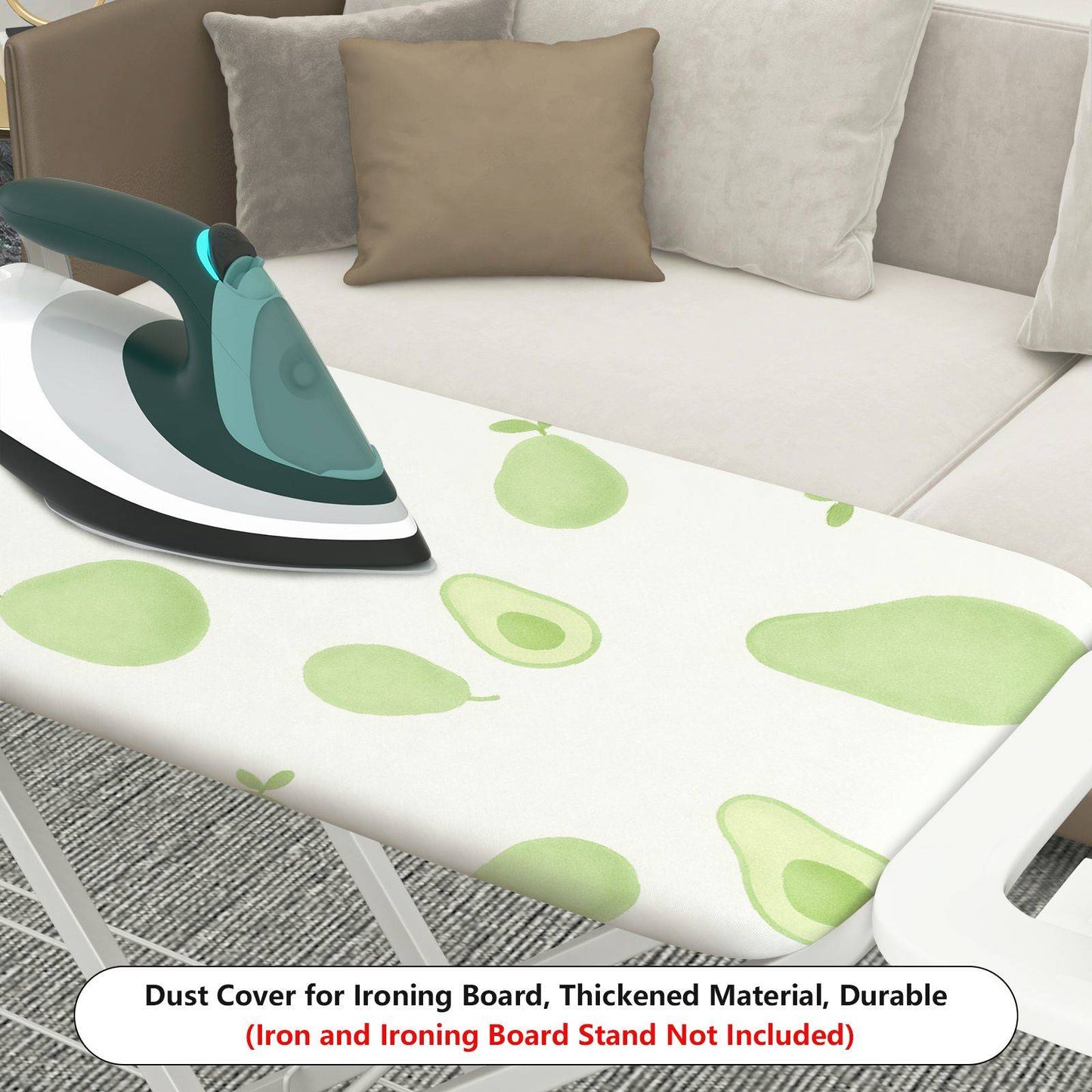 1-Piece Avocado Fruit Green  Ironing Board Cover, Universal Size, Without Board