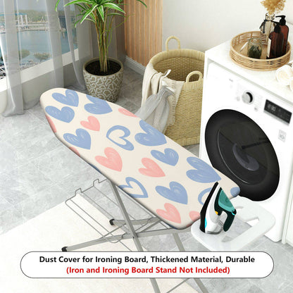 1-Piece Heart Pattern Pastel Design Cute  Ironing Board Cover, Universal Size, Without Board