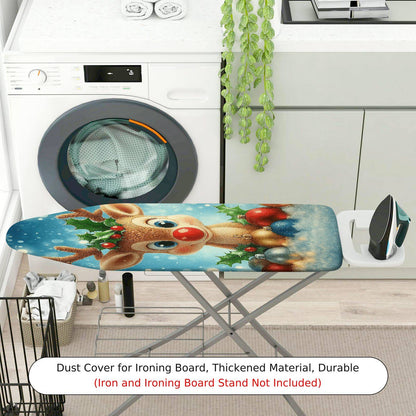 1-Piece Reindeer Christmas Snow  Ironing Board Cover, Universal Size, Without Board