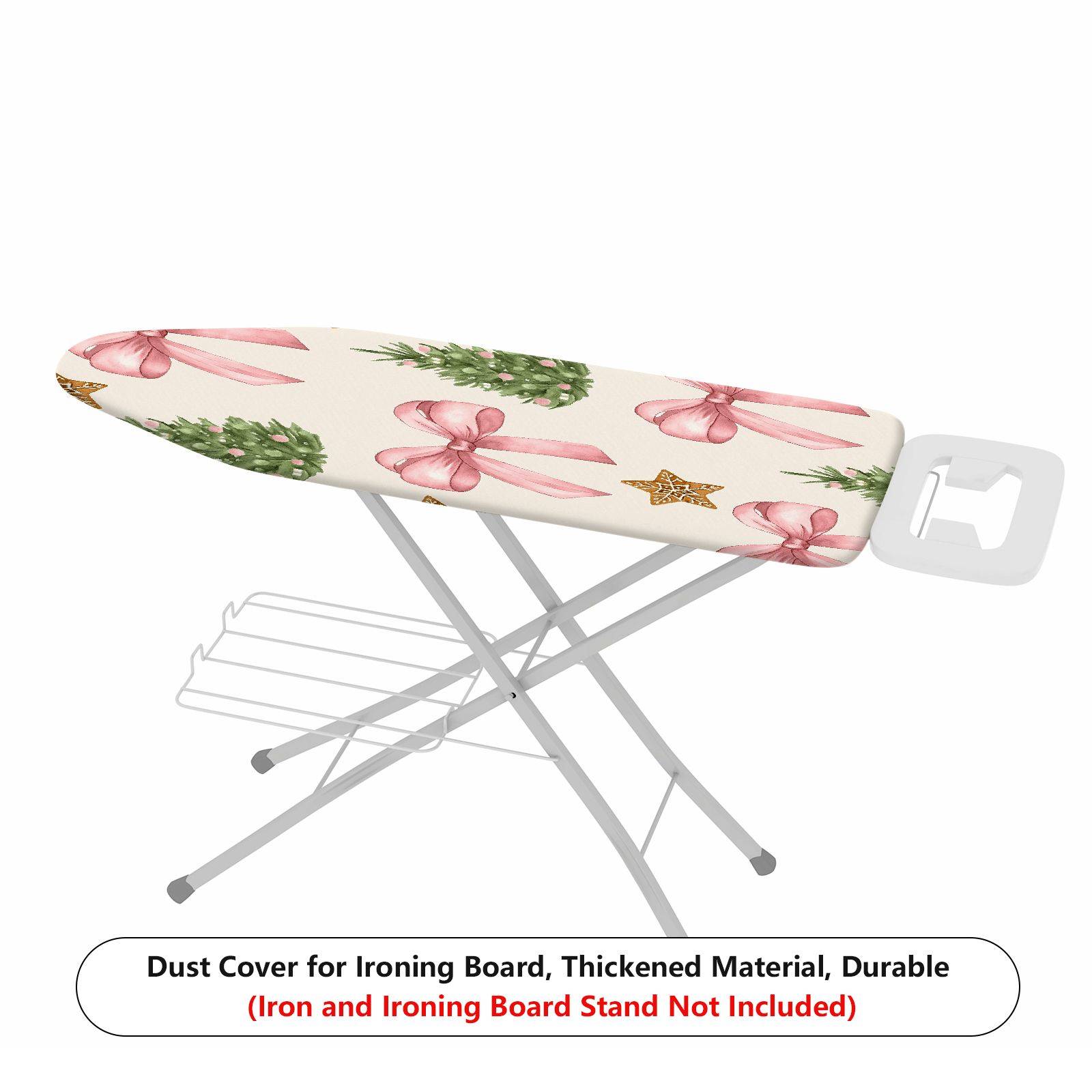 1-Piece Christmas Bow Tree Star  Ironing Board Cover, Universal Size, Without Board