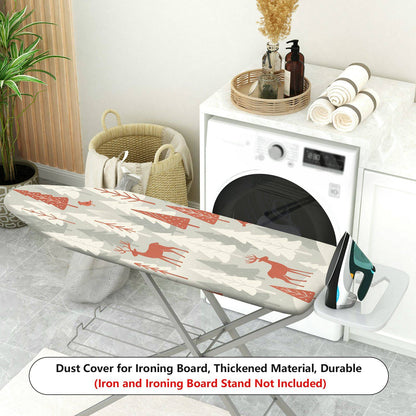 1-Piece Nordic Reindeer Christmas Forest  Ironing Board Cover, Universal Size, Without Board
