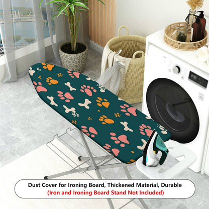 1-Piece Paw Bone Print Pet Cute  Ironing Board Cover, Universal Size, Without Board