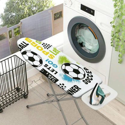 1-Piece Soccer Fun Colorful  Ironing Board Cover, Universal Size, Without Board