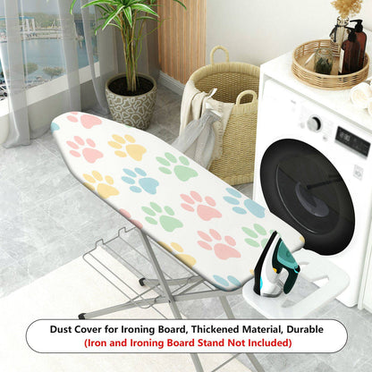 1-Piece Colorful Pet Paw Pattern Cute Decorative  Ironing Board Cover, Universal Size, Without Board
