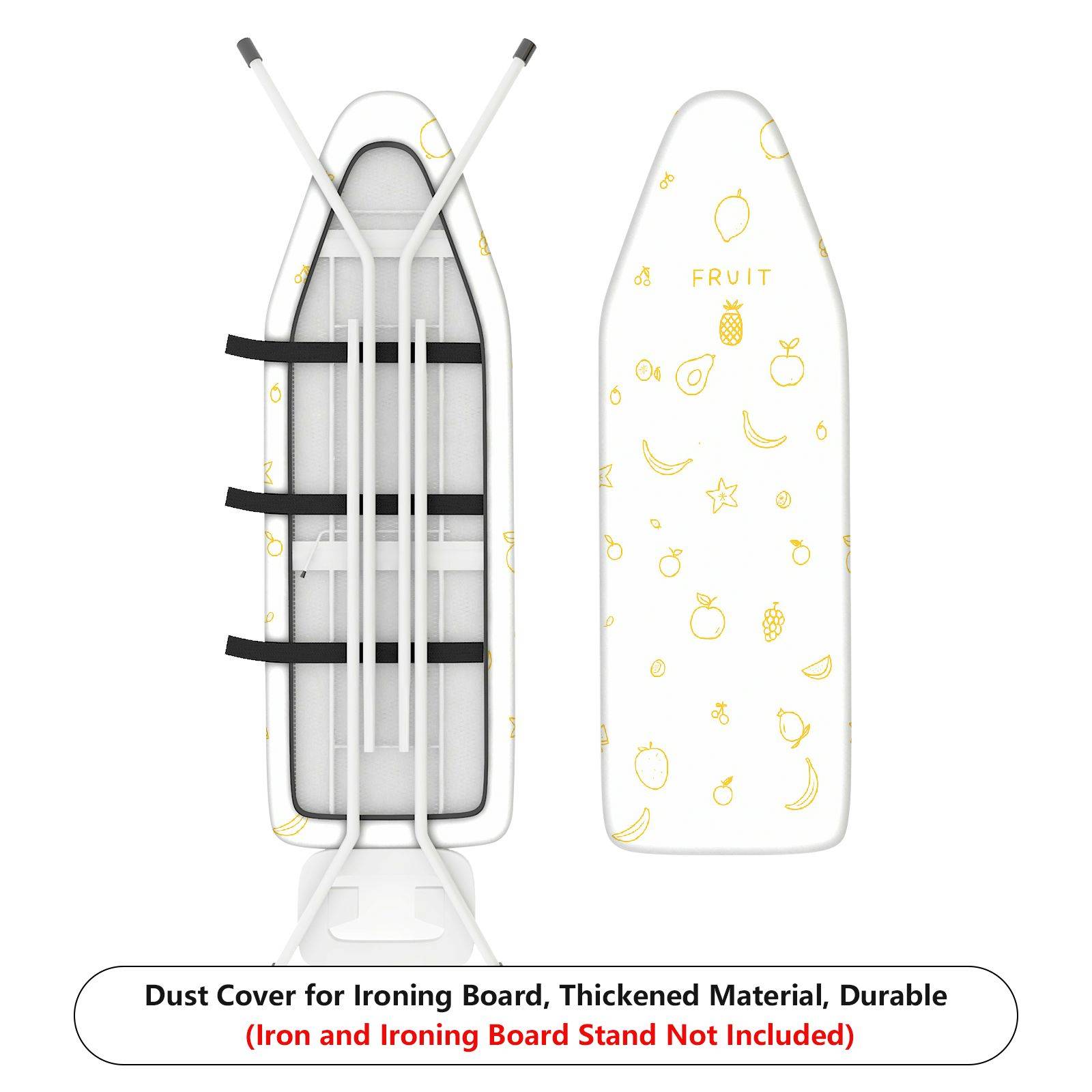 1-Piece Fruit pattern Yellow tone Decorative  Ironing Board Cover, Universal Size, Without Board