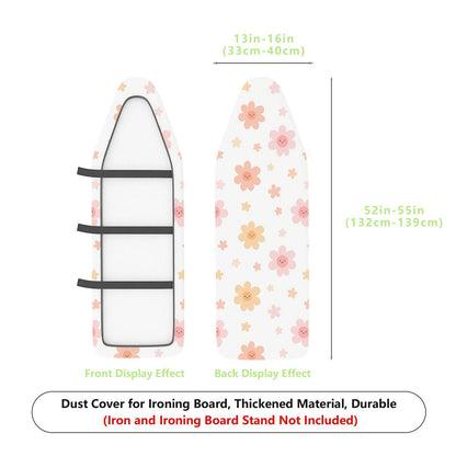 1-Piece Floral Pink Cute Patterns  Ironing Board Cover, Universal Size, Without Board